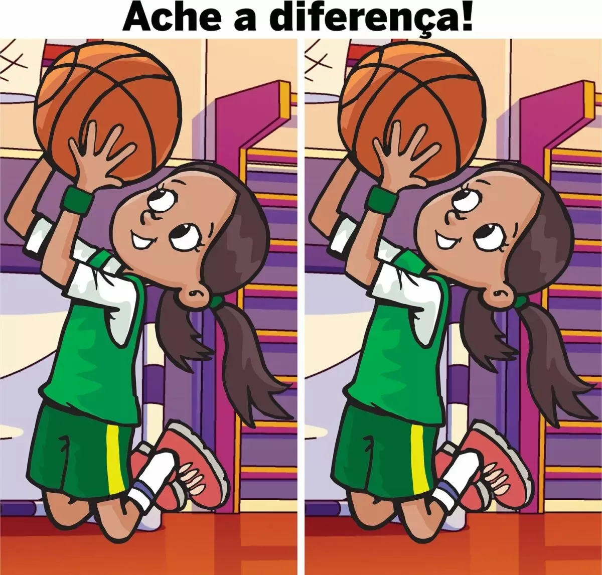 Ache a Diferença: A Jogadora de Basquete