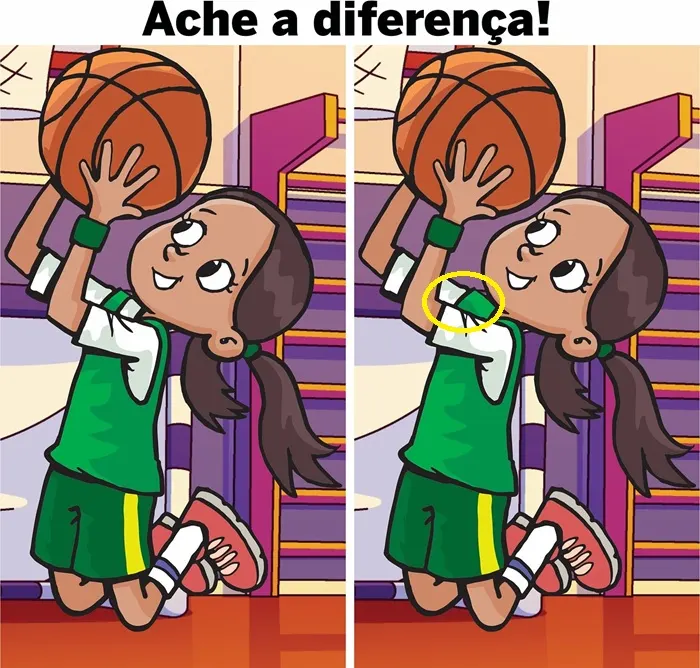 a cartoon of a girl holding a basketball