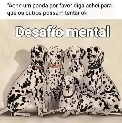 Desafio Mental: Ache o Panda