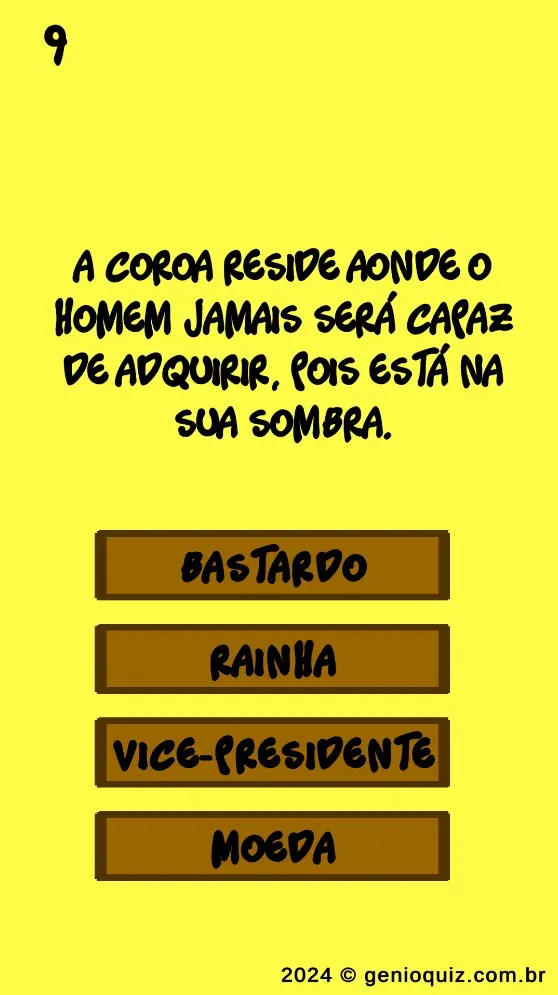 Genial Quiz Charadas - O Homem Coroado