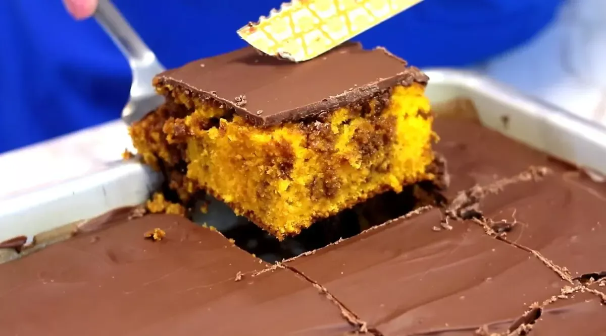 Bolo De Cenoura Fofinho Com Chocolate!