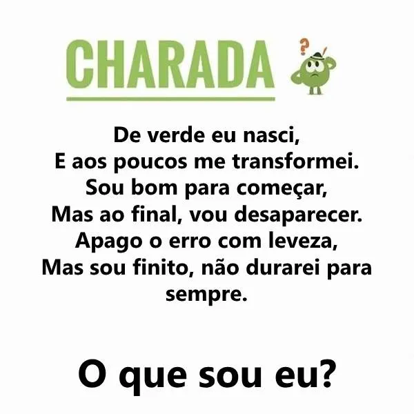 Charada: Do verde eu Nasci