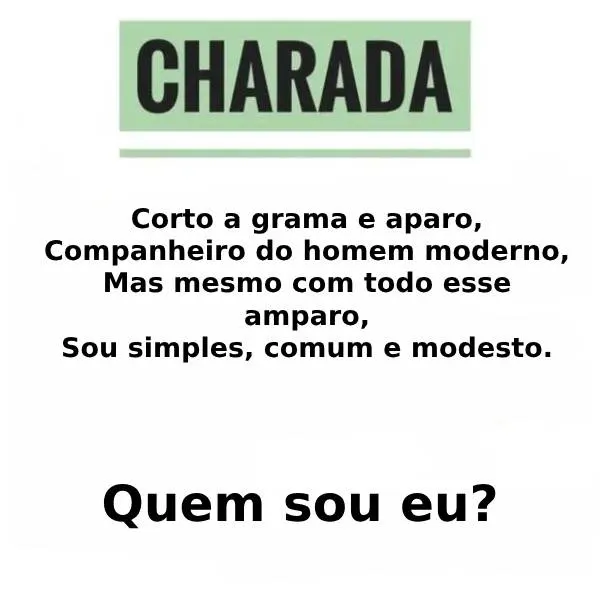 Charada: Comum e Modesto